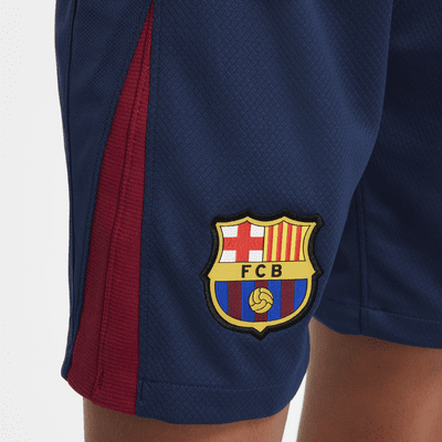 F.C. Barcelona 2024/25 Stadium Home Older Kids' Nike Dri-FIT Football Replica Shorts