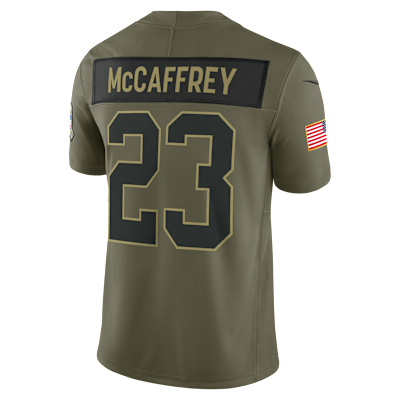 Christian McCaffrey San Francisco 49ers Salute to Service Men's Nike Dri-FIT NFL Limited Jersey