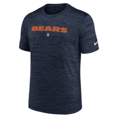 Nike Men's Chicago Bears Sideline Velocity T-Shirt - Grey - XXL Each
