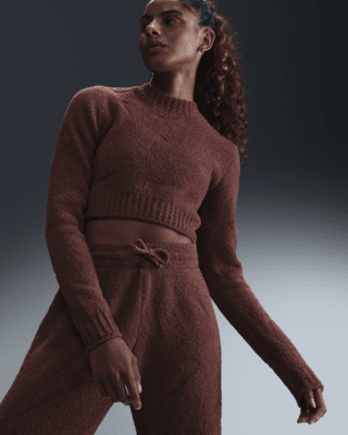 Женские тайтсы Nike Sportswear Phoenix Cozy Bouclé Tight Long-Sleeve Knit Top