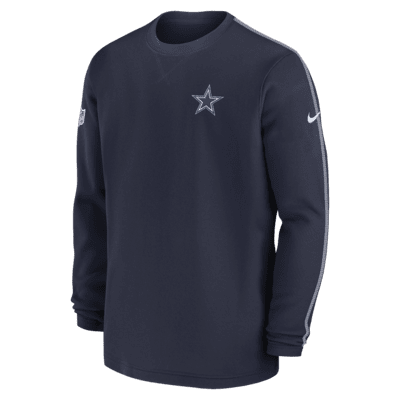 Playera de manga larga de la NFL Nike para hombre Dallas Cowboys Sideline Coach