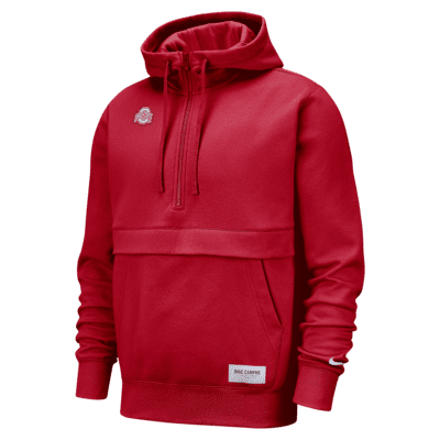 Sudadera con gorro de medio cierre para hombre Nike College Club (Ohio State)