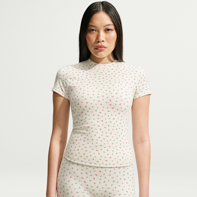 NikeSKIMS Matte Women's Printed Padded Baby T-Shirt from Nike - $78