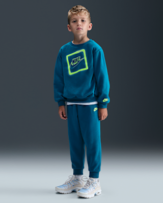 Детские  Nike Glow With Me Little Kids' Lightweight Fleece 2-Piece Crew Set