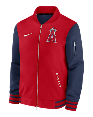 Мужская куртка Los Angeles Angels Authentic Collection Dugout Nike MLB Full-Zip Bomber