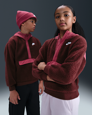 Детское худи Nike Sportswear Club Fleece Big Kids' Loose 1/4-Zip Hoodie