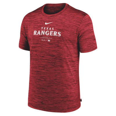 Texas Rangers Authentic Collection Practice Velocity Men's Nike Dri-FIT MLB T-Shirt