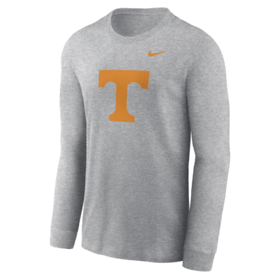 Playera de manga larga universitaria Nike para hombre Tennessee Volunteers Primary Logo