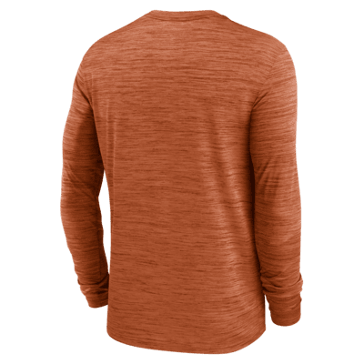 Texas Longhorns Sideline Velocity Men's Nike Dri-FIT College Long-Sleeve T-Shirt