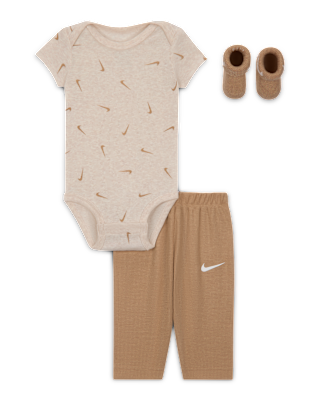 Детские  Nike Baby 3-Piece Bodysuit and Waffle Pants Set