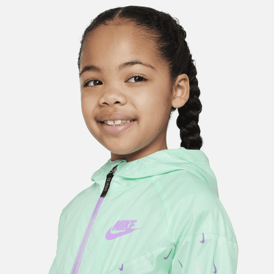 Tal højt hjul Udvalg Nike Sportswear Windrunner Little Kids' Full-Zip Jacket. Nike.com