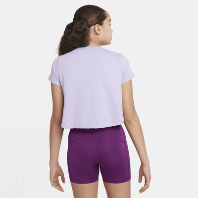 Nike Pro Older Kids' (Girls') Dri-FIT Cropped T-Shirt