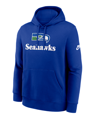 Мужское худи Seattle Seahawks Best Season Rewind Club Nike NFL Pullover Hoodie