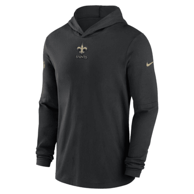 New Orleans Saints Sideline Men’s Nike Dri-FIT NFL Long-Sleeve Hooded Top