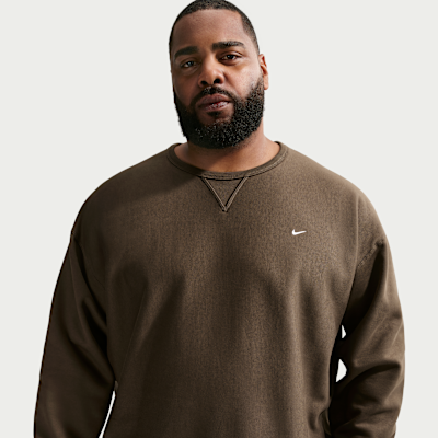 Sudadera de cuello redondo de tejido Fleece para hombre Nike Solo Swoosh