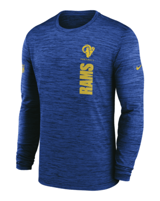 Мужская футболка Los Angeles Rams Sideline Velocity Nike Dri-FIT NFL Long-Sleeve