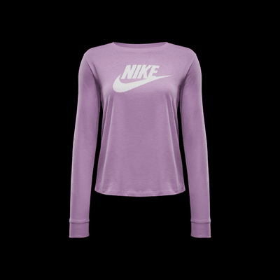 Playera de maga larga con logotipo para mujer Nike Sportswear Essentials