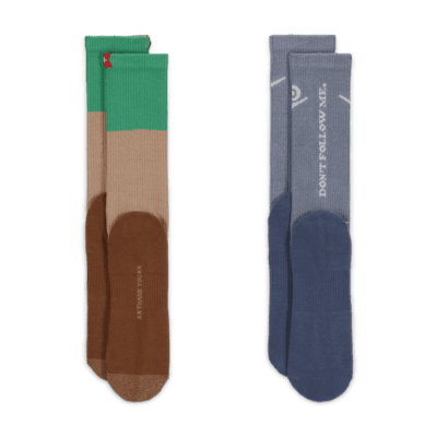 Nike Everyday Plus Cushioned Crew Socks (2 Pairs)