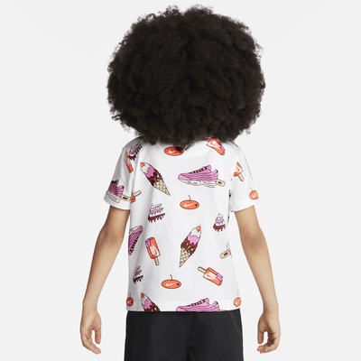 Playera con estampado Sole Food para niños de preescolar Nike