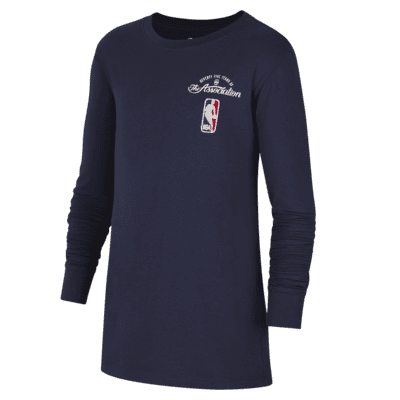 Team 31 Courtside Nike NBA-shirt met lange mouwen voor kids