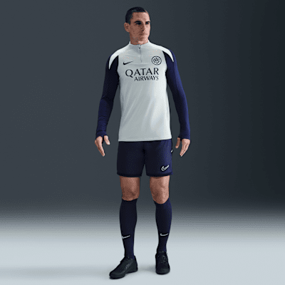 Fotbollsträningströja Inter Milan Strike Nike Dri-FIT för män