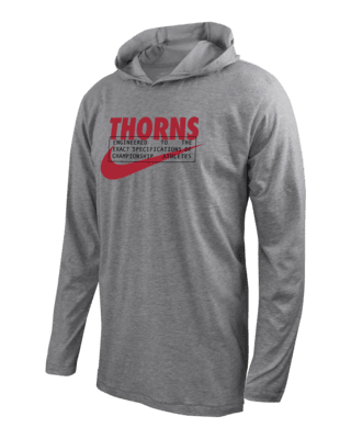 Мужская футболка Portland Thorns Nike Soccer Long-Sleeve Hooded