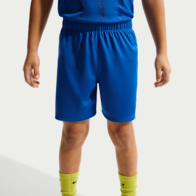 Conjunto de 2 piezas con shorts de malla Victory Lap para niños talla pequeña Nike Sportswear