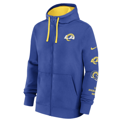 Los Angeles Rams Club Men's Nike NFL Full-Zip Hoodie