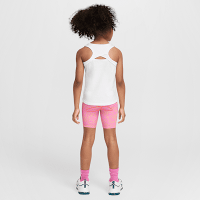 Nike Dri-FIT Conjunto de mallas cortas y camiseta con estampado de flores silvestres - Niño/a pequeño/a