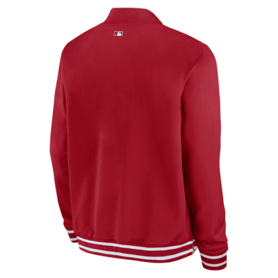 Los Angeles Angels Authentic Collection Men's Nike MLB Full-Zip Bomber Jacket