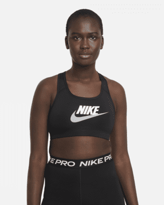 Nike Swoosh deportivo de sujeción media con estampado - Mujer. Nike ES