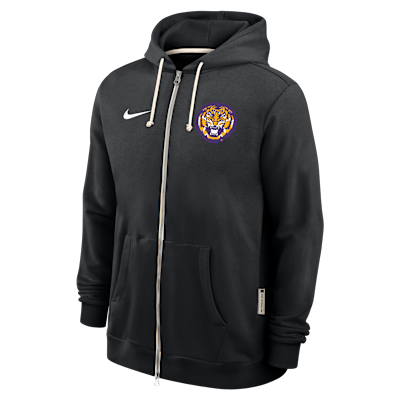 LSU Sideline Men's Nike Dri-FIT College Full-Zip Hoodie