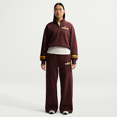 Damska dzianinowa bluza oversize z zamkiem 1/4 Nike Sportswear