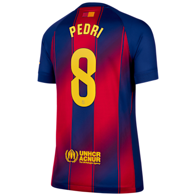 Jersey de fútbol Nike Dri-FIT del Barcelona local 2025/26 Stadium Pedri para mujer