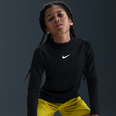 Nike Pro Big Kids' (Boys') Dri-FIT Long-Sleeve Crewneck Top