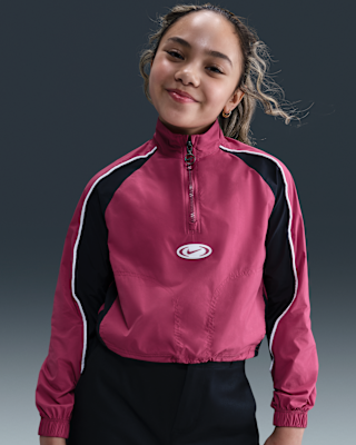 Детская куртка Nike Sportswear Girls' 1/4-Zip Track