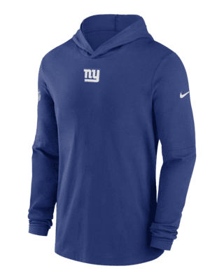 Nike Men's New York Giants Sideline Lockup Crew - Blue - M (Medium)