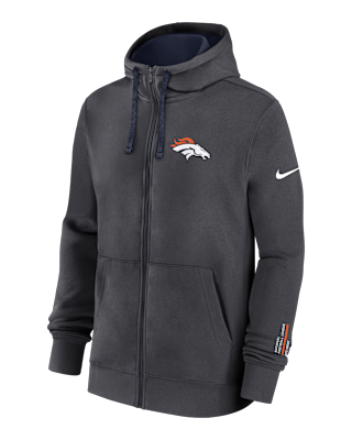 Мужское худи Denver Broncos Playbook Page Club Nike NFL Full-Zip Hoodie