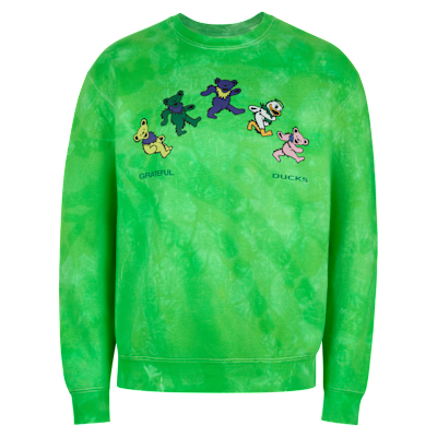 "Grateful Duck" Men's Tie-Dye Crew-Neck T-Shirt