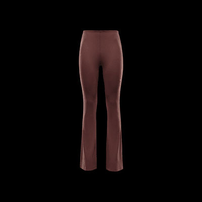 Leggings acampanados de tela de minicanalé ajustados para mujer Nike Sportswear Chill Knit