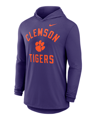Мужская футболка Clemson Campus Arch Nike Dri-FIT College Long-Sleeve Hooded