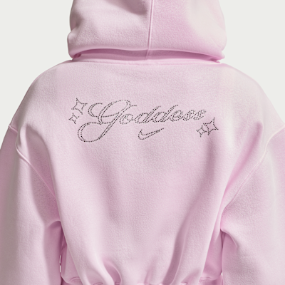 ナイキ スポーツウェア フェニックス フリース ウィメンズ ルーズ クロップド フルジップ パーカー