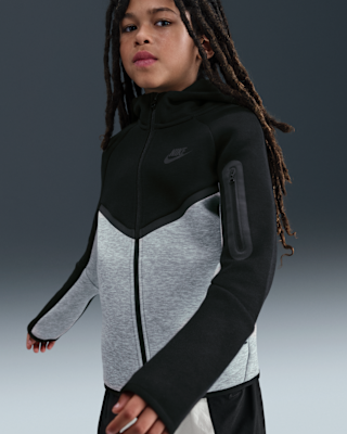 Детское худи Nike Sportswear Tech Fleece Big Kids' Full-Zip Hoodie (Extended Size)
