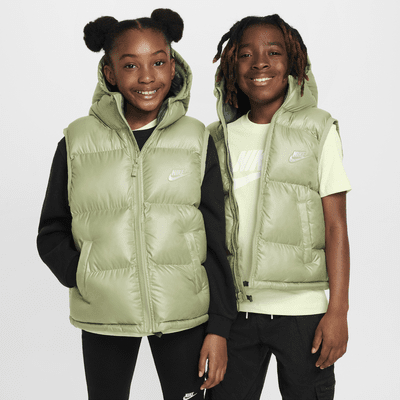 Nike Sportswear Heavyweight Synthetic Fill EasyOn Therma-FIT Repel ruimvallende bodywarmer met capuchon voor kids