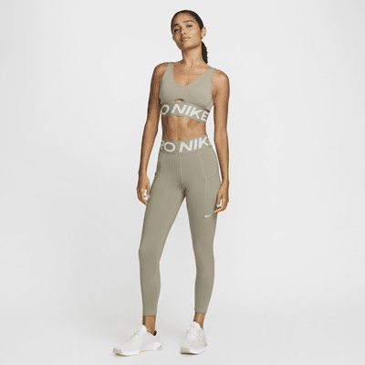 Nike Pro Indy Plunge gepolsterter Sport-BH mit mittlerem Halt