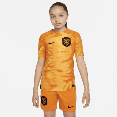 Netherlands 2022/23 Stadium Home Big Kids' Nike Dri-FIT Soccer Jersey