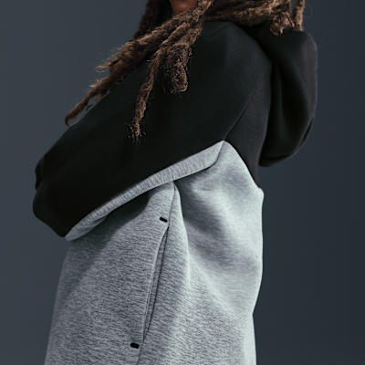 Felpa con cappuccio e zip a tutta lunghezza Nike Sportswear Tech Fleece (Taglia grande) – Ragazzo/a