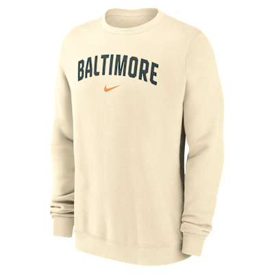 Baltimore Orioles 2-Hit Men's Nike MLB Pullover Crew from Nike - $90
