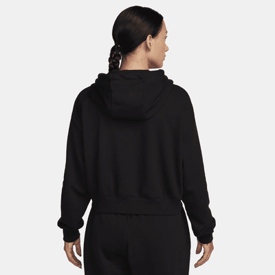 Sudadera con gorro oversized cropped para mujer Nike Sportswear Club Fleece