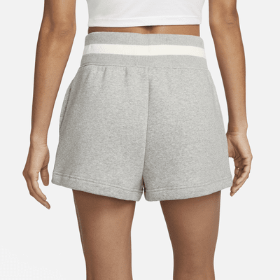 Shorts de tiro alto para mujer Nike Sportswear Phoenix Fleece Heritage